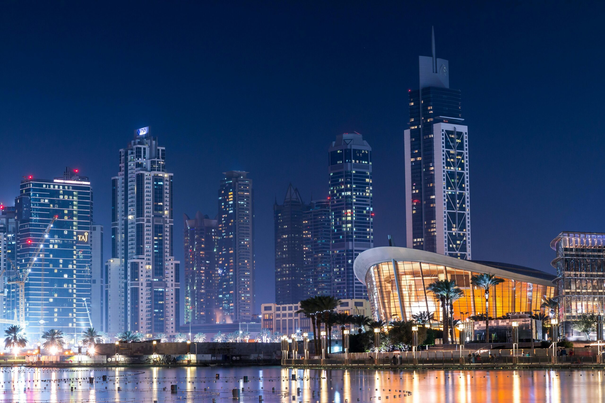 A vibrant cityscape of Dubai with skyscrapers and the iconic Burj Khalifa, representing the dynamic business landscape awaiting attendees at upcoming conferences in Dubai.