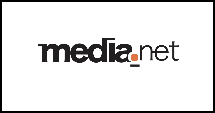 Media.net logo with examples of contextual and native ads