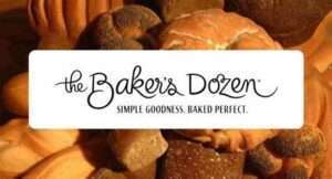 Image of The Baker's Dozen Bakery logo, representing quality artisanal baked goods