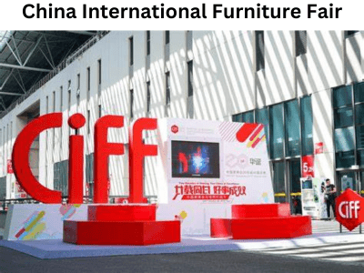 Exhibition hall at China International Furniture Fair, showcasing various furniture pieces and designs, a key event in furniture expos in China.